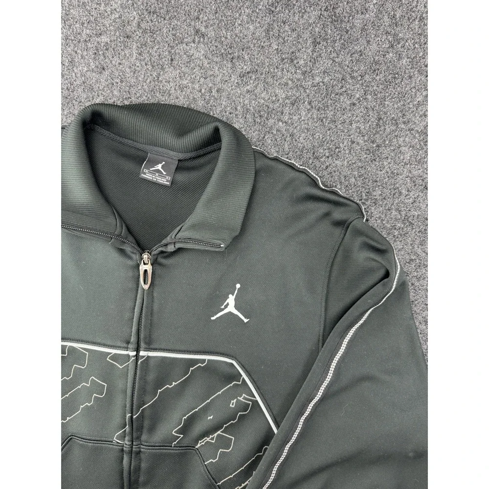 Jordan XX2 Track Jacket Full Zip Black Jumpman Piped Athletic Mens M